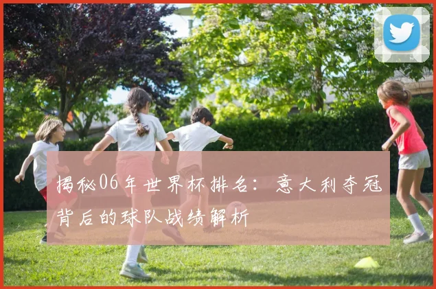 揭秘06年世界杯排名：意大利夺冠背后的球队战绩解析